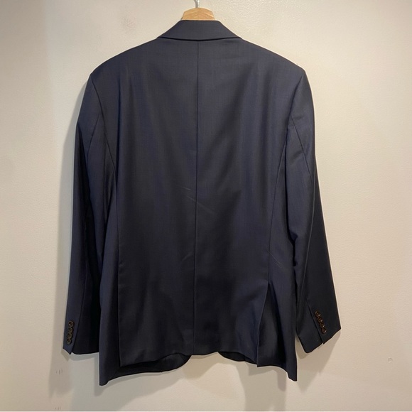 J Crew Factory Thompson Blue Wool Preppy Sport Coat Blazer Jacket Mens 40R *NOTE - Picture 3 of 9